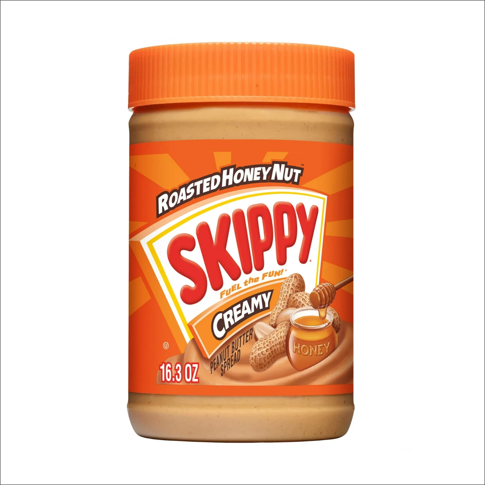 (4 pack) SKIPPY Peanut Butter Creamy Roasted Honey Nut Spread, 16.3 oz Jar gallery