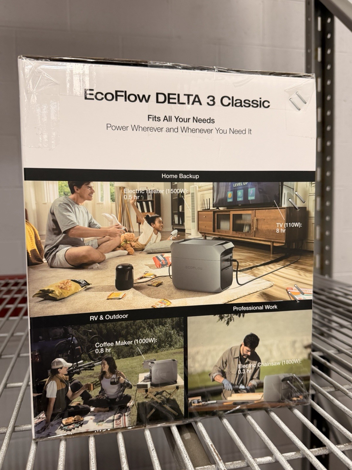 EcoFlow DELTA 3 Classic Portable Power Station 1400W 120V AC/DC Inverter gallery