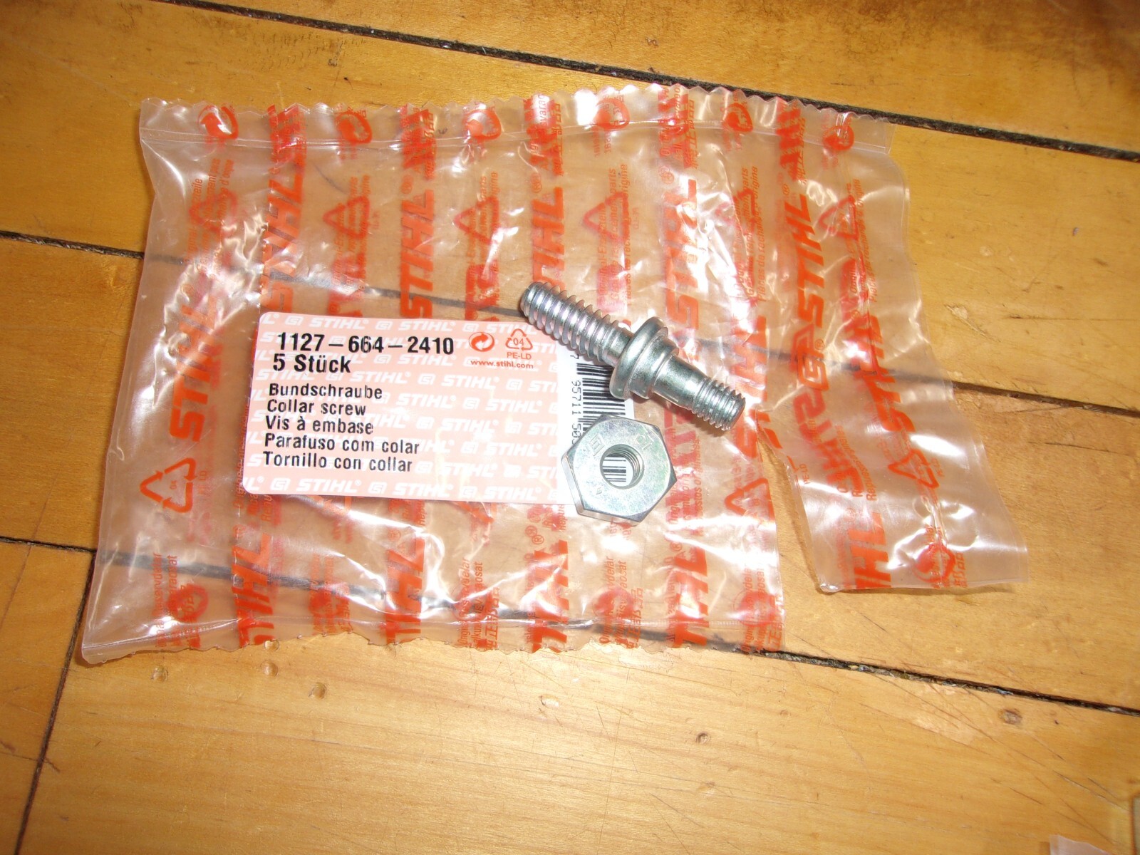 2 Pack Stihl OEM Over Sized Bar Stud & Nut 029 310 290 390 1127-664-2410 GM-K2E2 gallery