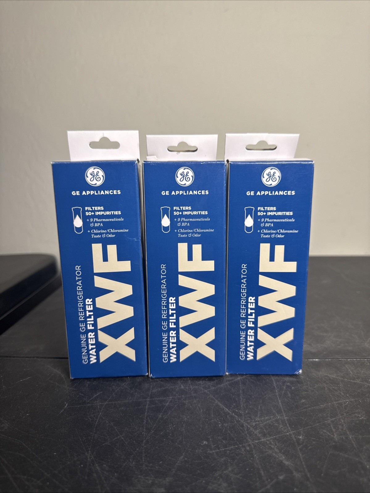 General Electric XWF Refrigerator Water Filter - White 3 Pack READ 1 New/OB/Used gallery