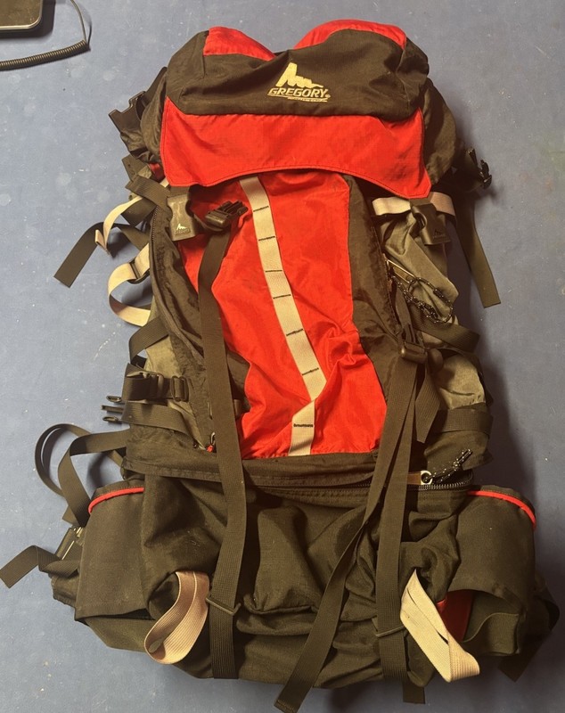 Gregory Palisade 80L Internal Frame Backpacking Backpack Sz M Red Black