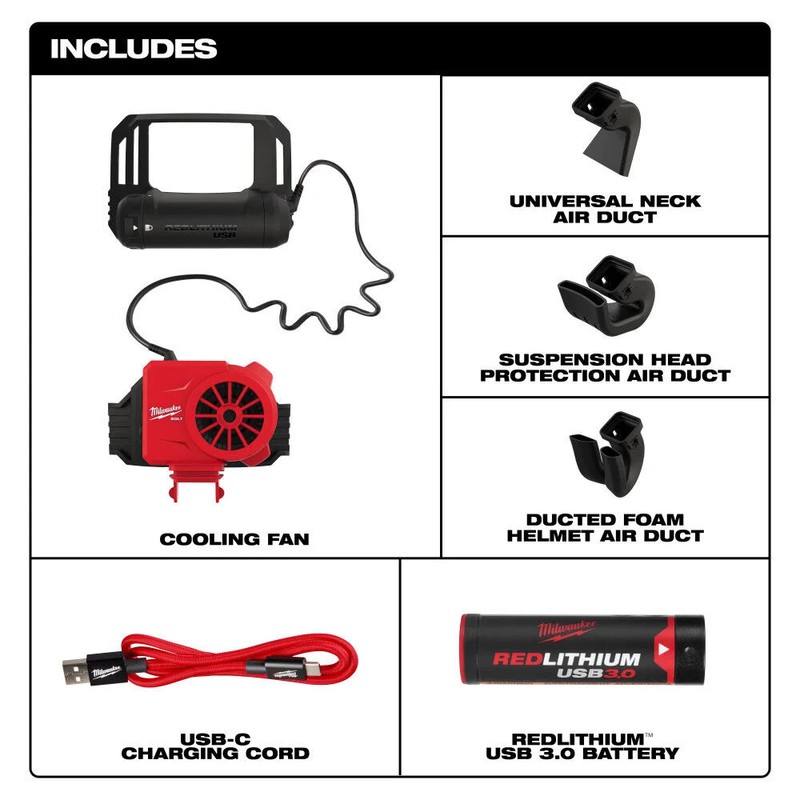 Milwaukee Bolt Redlithium Usb Cooling Fan gallery
