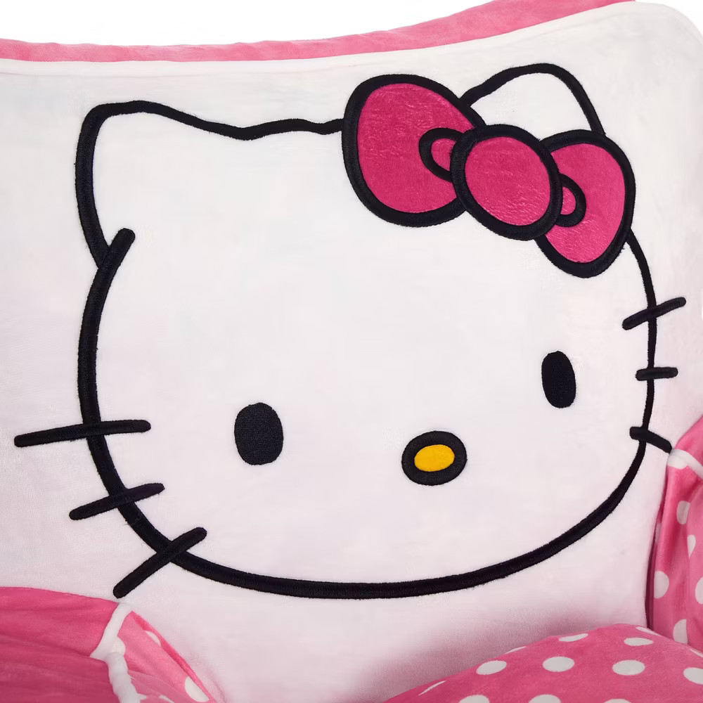 Hello Kitty Kids' Compressed Foam Plush Chair Pink gallery