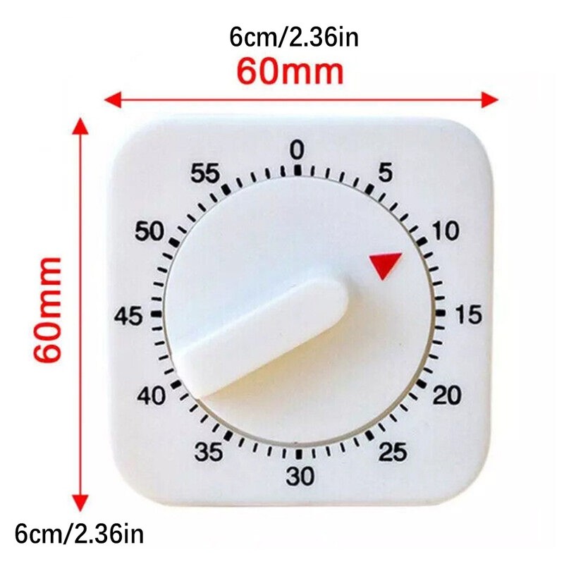 Mechanical Timer Game Count Down Counter 1Hr/60Min Alarm Kitchen Cooking Tool H gallery