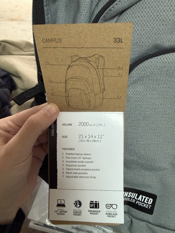 Dakine Campus 33L Black Backpack 4