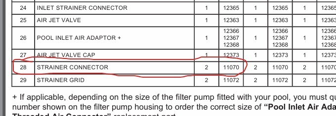 Intex #11070 Strainer Connector 1- 1/4" for Above Ground Pool Filter Pumps -New gallery