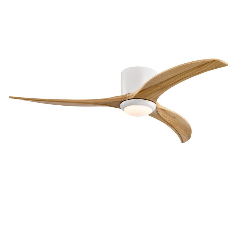 52 in Solid Wood Blades Ceiling Fan With Light with Remote Control gallery