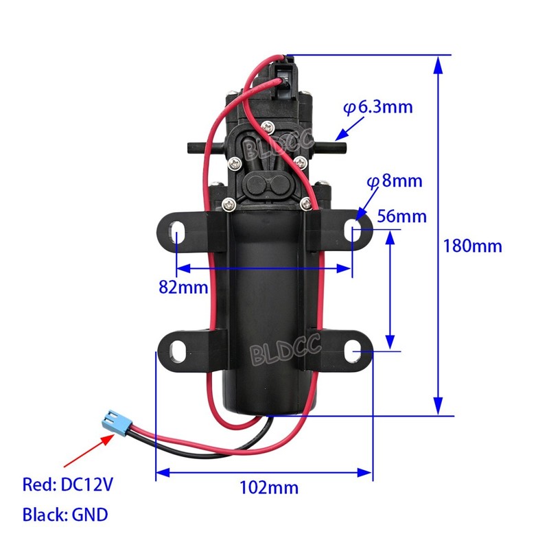 1PCS/2PCS/4PCS Micro Electric Diaphragm Sprayer Pump 2.5A 12V 60PSI Misting Pump gallery