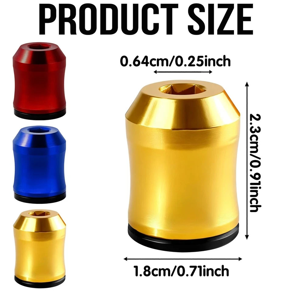 3Pcs Magnetic Screwdriver Head Ring Set for Drills Power Bits - DIY Repair Tool gallery