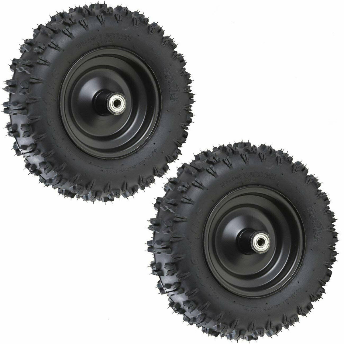 Pair 4.10-6 Tire Rim Wheel Assembly Snow Blower Thrower ATV Go Kart 410-6 4.10x6 gallery