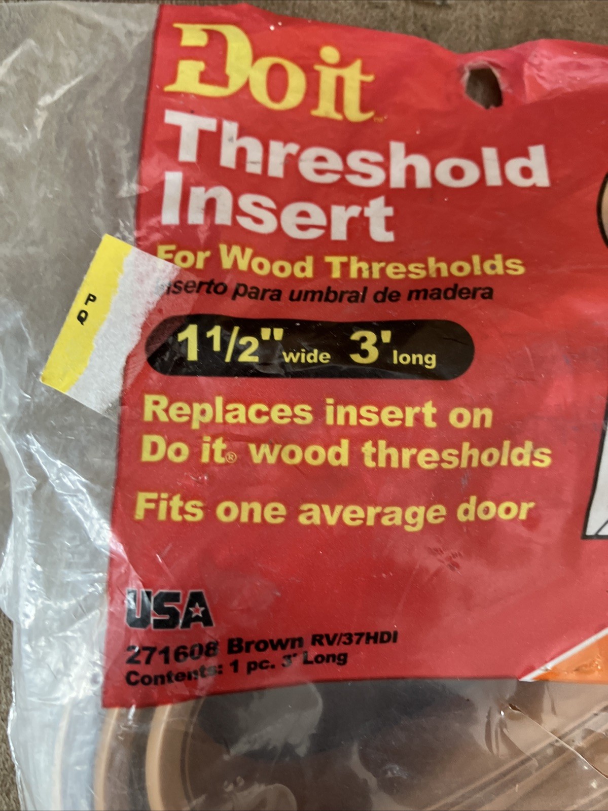 Do it 1-1/2" x 36" Threshold Insert Vr21002 For Wood Thresholds Nos gallery