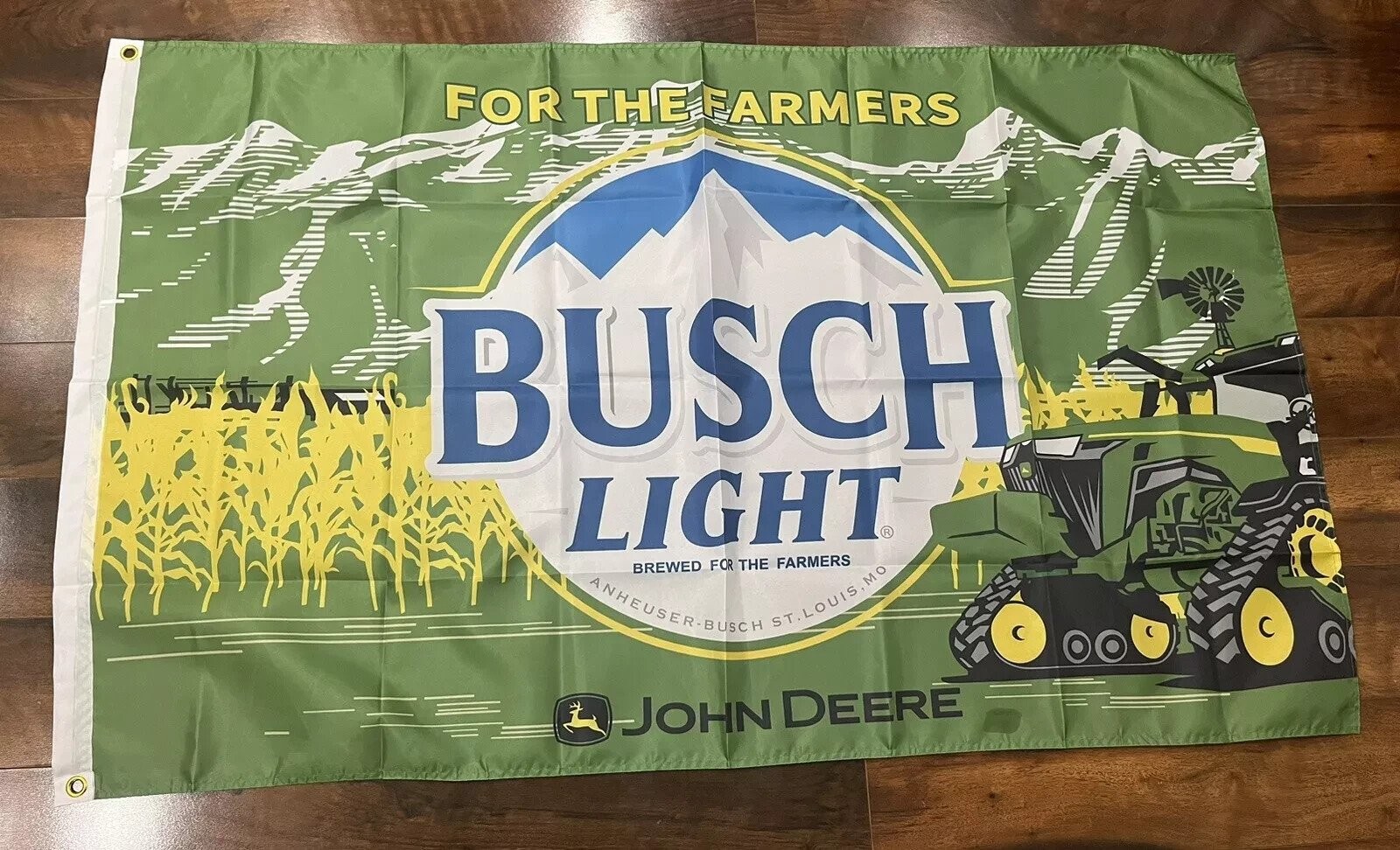 3x5’ John Deere Busch Light For The Farmers 9RX Flag Banner Garage Man Cave NEW gallery