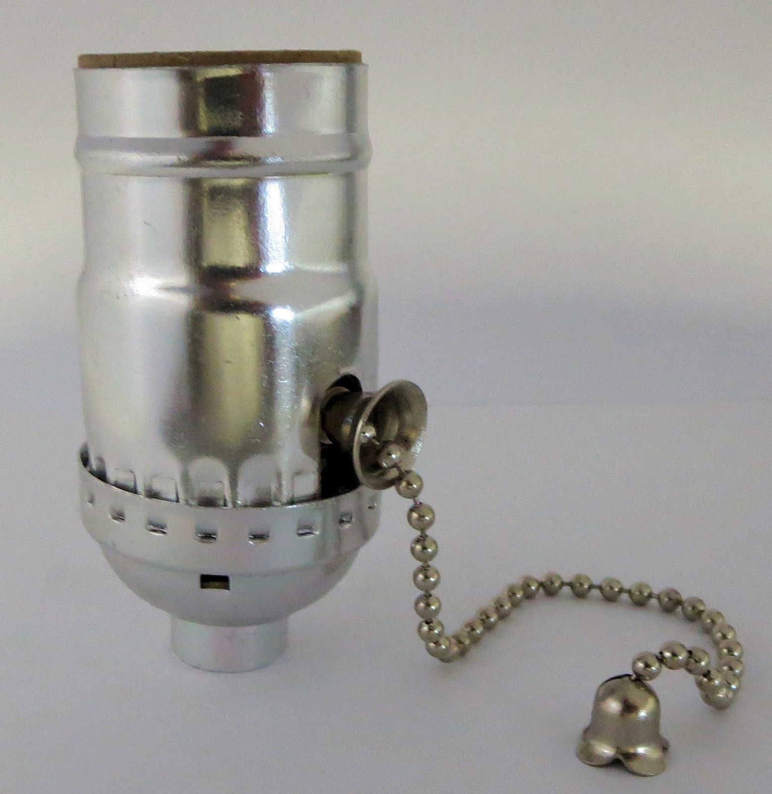 Lamp parts: Off-on nickel pull-chain lamp socket TR-12 gallery