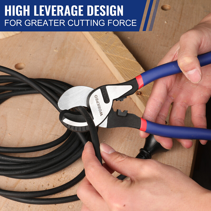 WORKPRO 9-1/4" High Leverage Cable Cutter Wire Cutter for Copper Wire Heavy Duty gallery