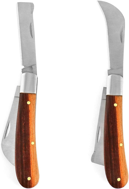 Double Blade Grafting Knife Budding Pruning Tool w 2 Rolls Plant Grafting Tape gallery