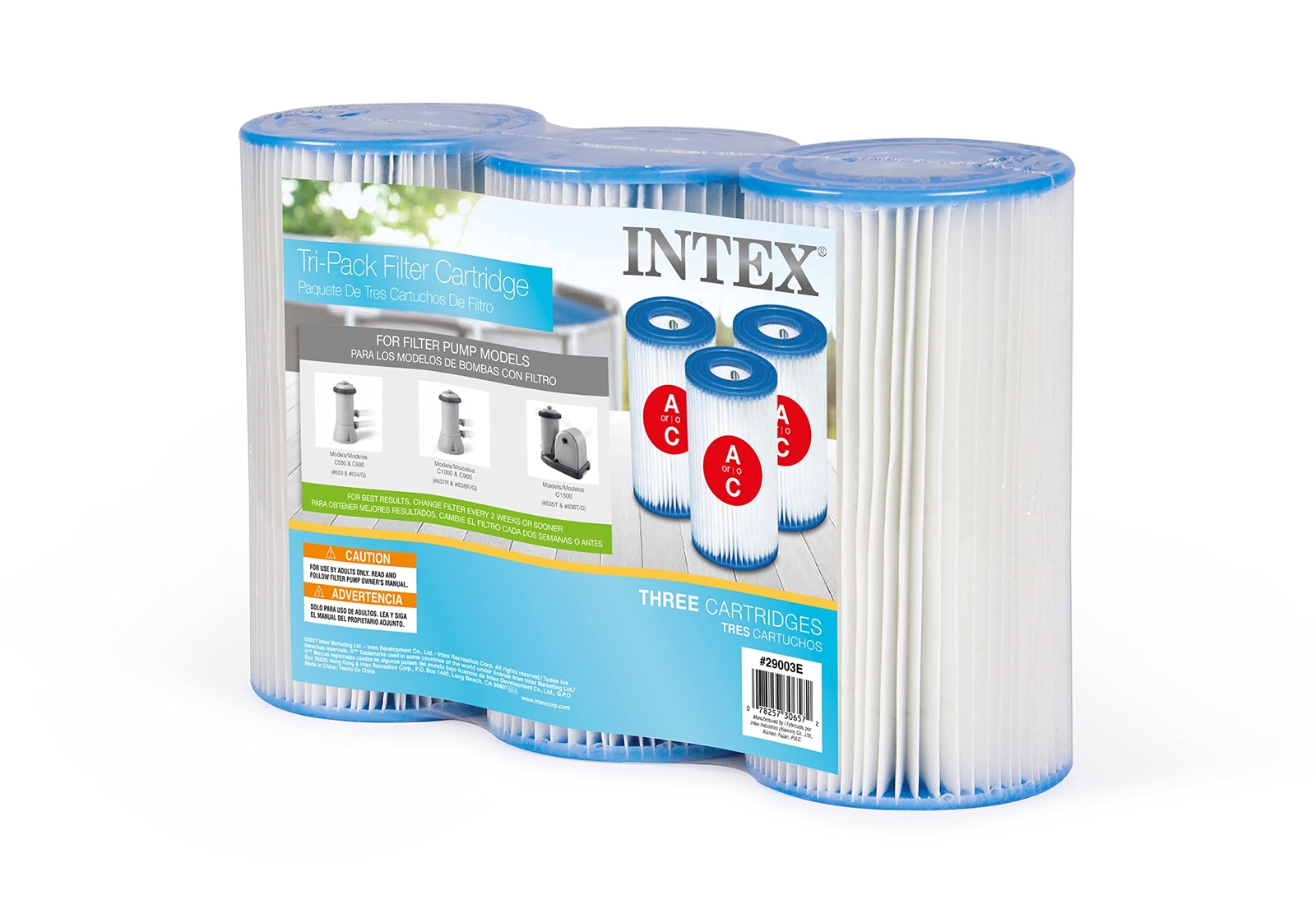 Intex Filter Cartridge A Three Pack for Krystal Clear Pump Models 28603EG 286... gallery
