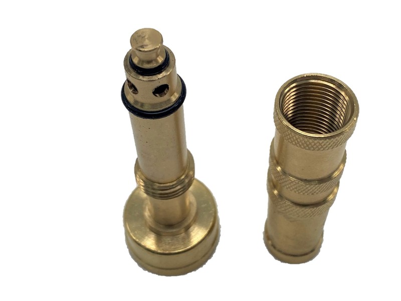 Solid Brass Garden Spray Nozzle 4" Adjustable Twist Water Hose USA Stock 2 PACK gallery