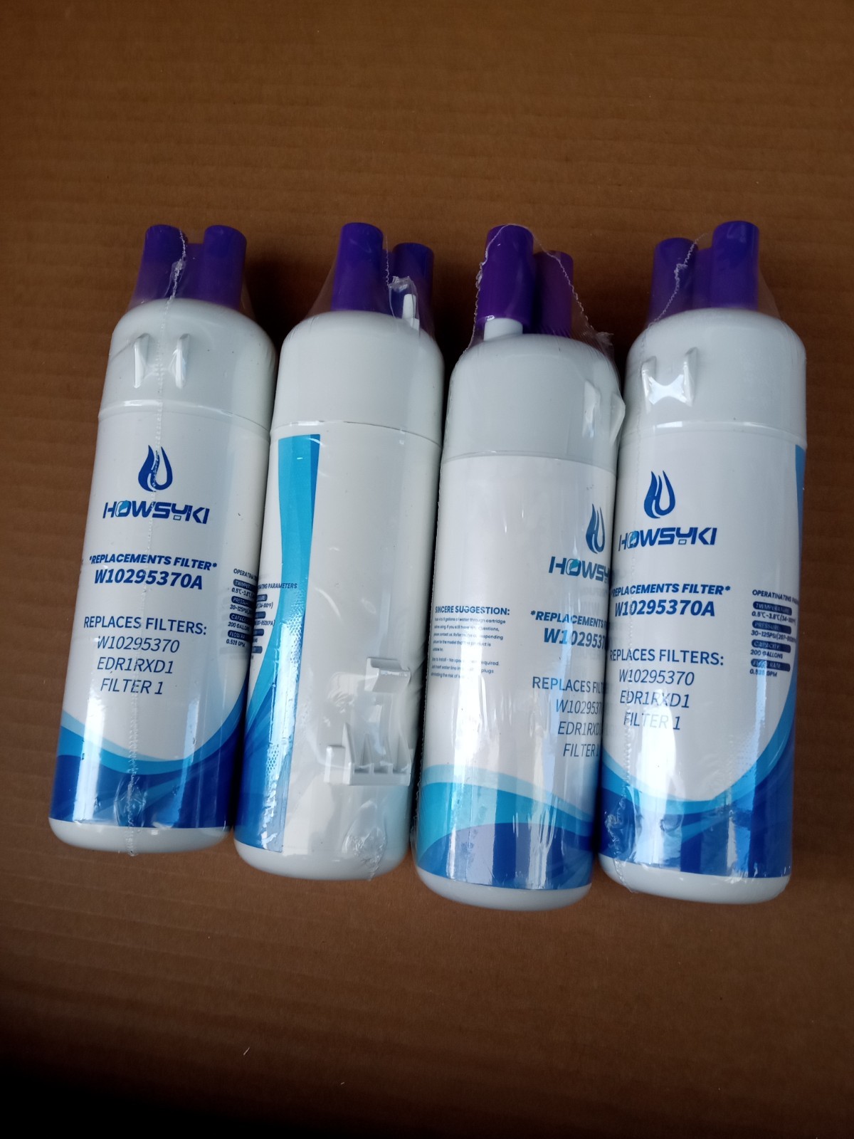 4Packs Fridge Filter - EDR1RXD1, W10295370A, Filter 1, 46-9081, 46-9930, K gallery
