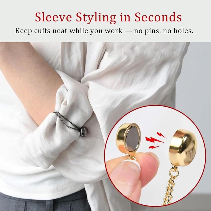 2pc Random Multi-Function Clothing Clips - No-Pin Styling Clip for Scarf gallery