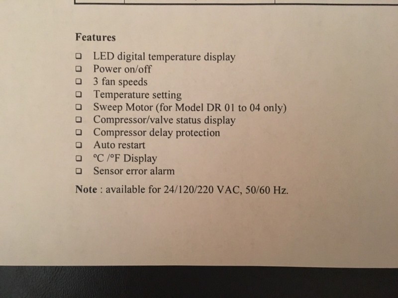 INTRONICS Digital Room Thermostat 220v with 3 min. Delay ** DR Serie * BRAND NEW gallery