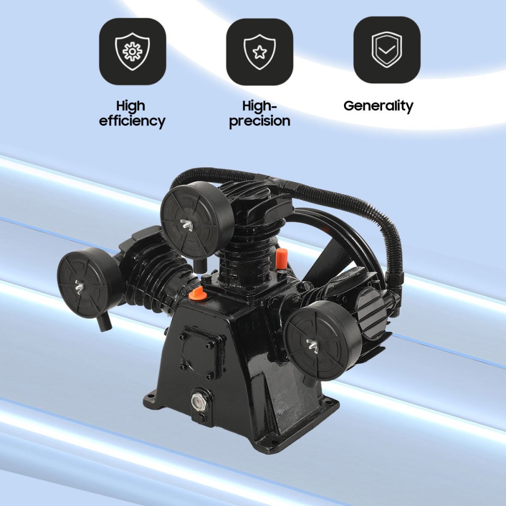 4 HP Single-Stage Replacement Air Compressor Pump 3 Cylinder Head 12.7 CFM Max gallery
