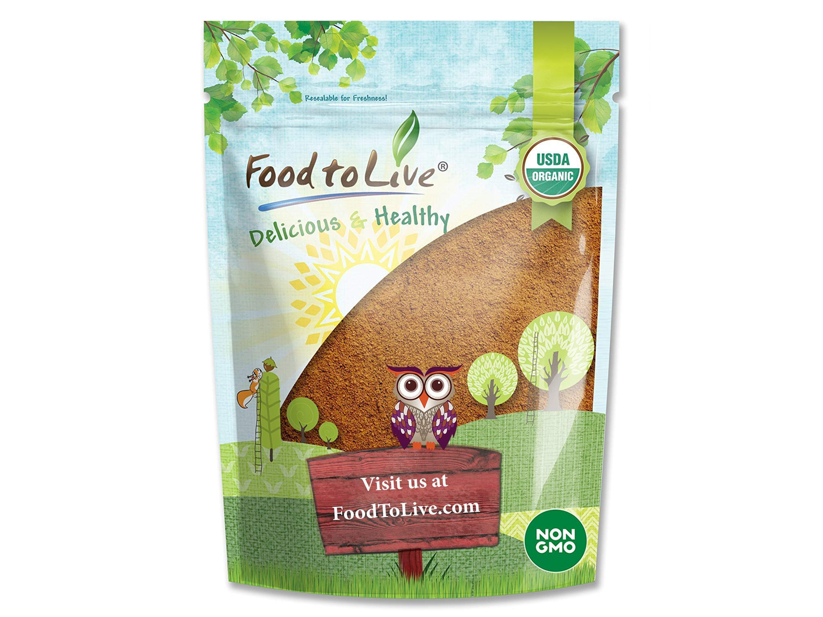 Organic Cacao Powder – Non-GMO, Kosher, Raw, Vegan – by Food to Live gallery