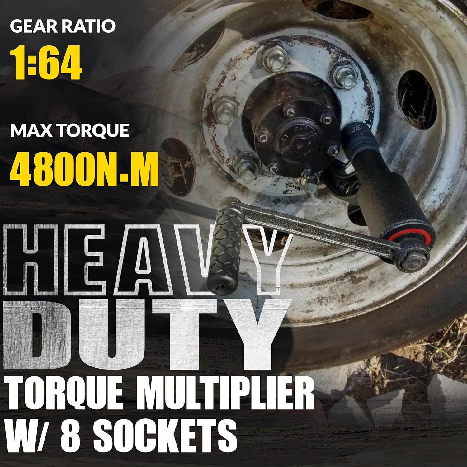 High Torque Multiplier Wrench Set for Trucks & RVs - 4800 N/M gallery