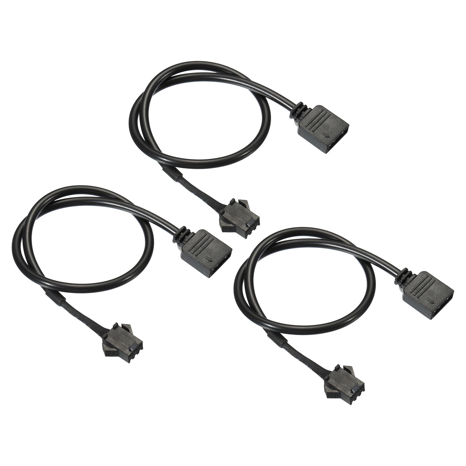 3Pin 5V 30cm Computer Motherboard Interface to SM3P Female Extension Cable Black gallery