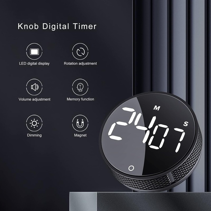 Smart Kitchen Timer with LCD Display - Energy Saving with 365 Days Guarantee gallery