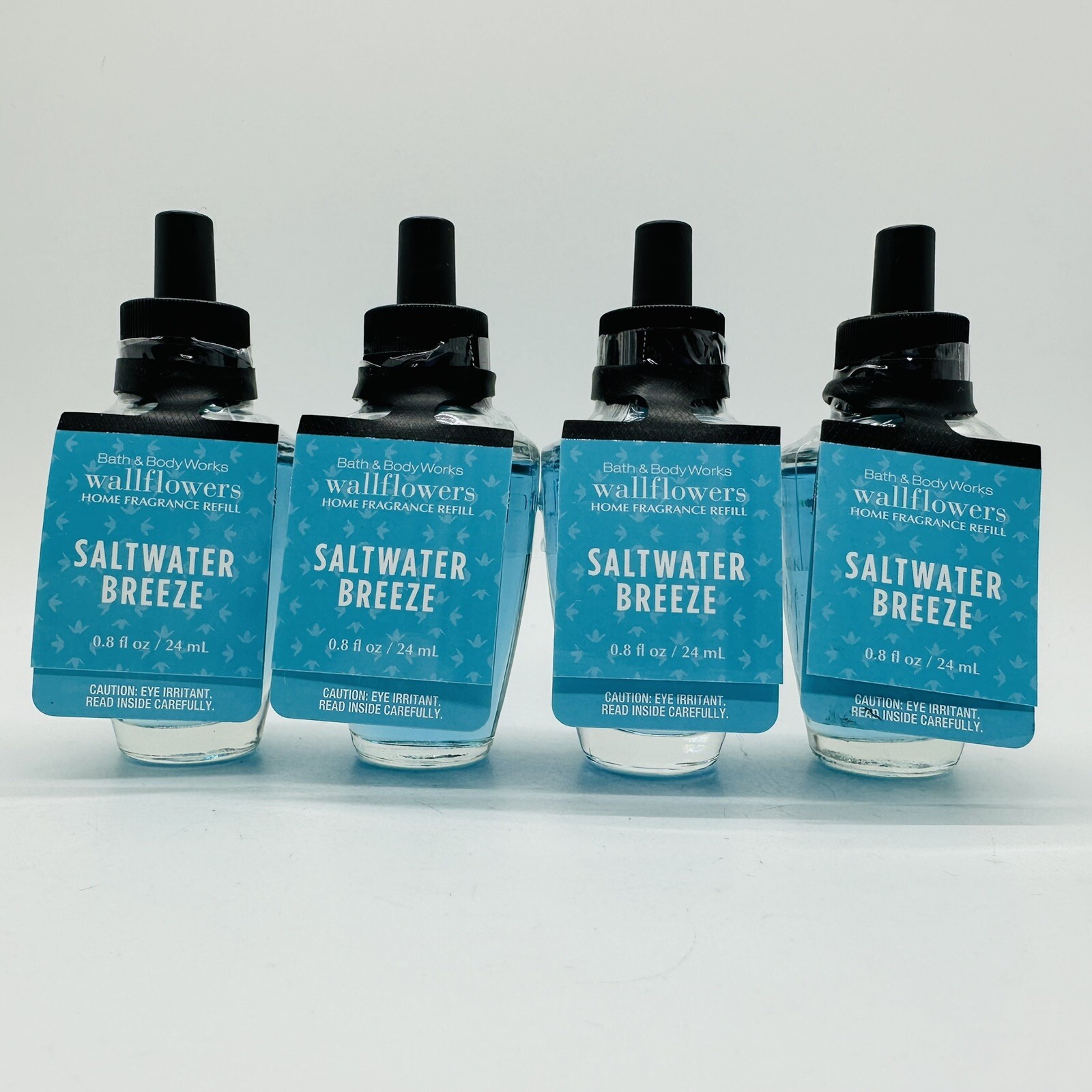 4/BATH & BODY WORKS SALTWATER BREEZE WALLFLOWERS FRAGRANCE REFILL BULB 0.8 FL OZ gallery