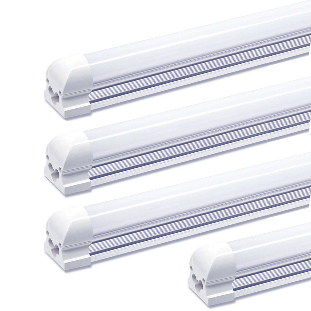 4/16/24 Pack 2FT LED Tube Light Fixture T8 Shop Lights 20W 2400LM V-Shape 6500K gallery