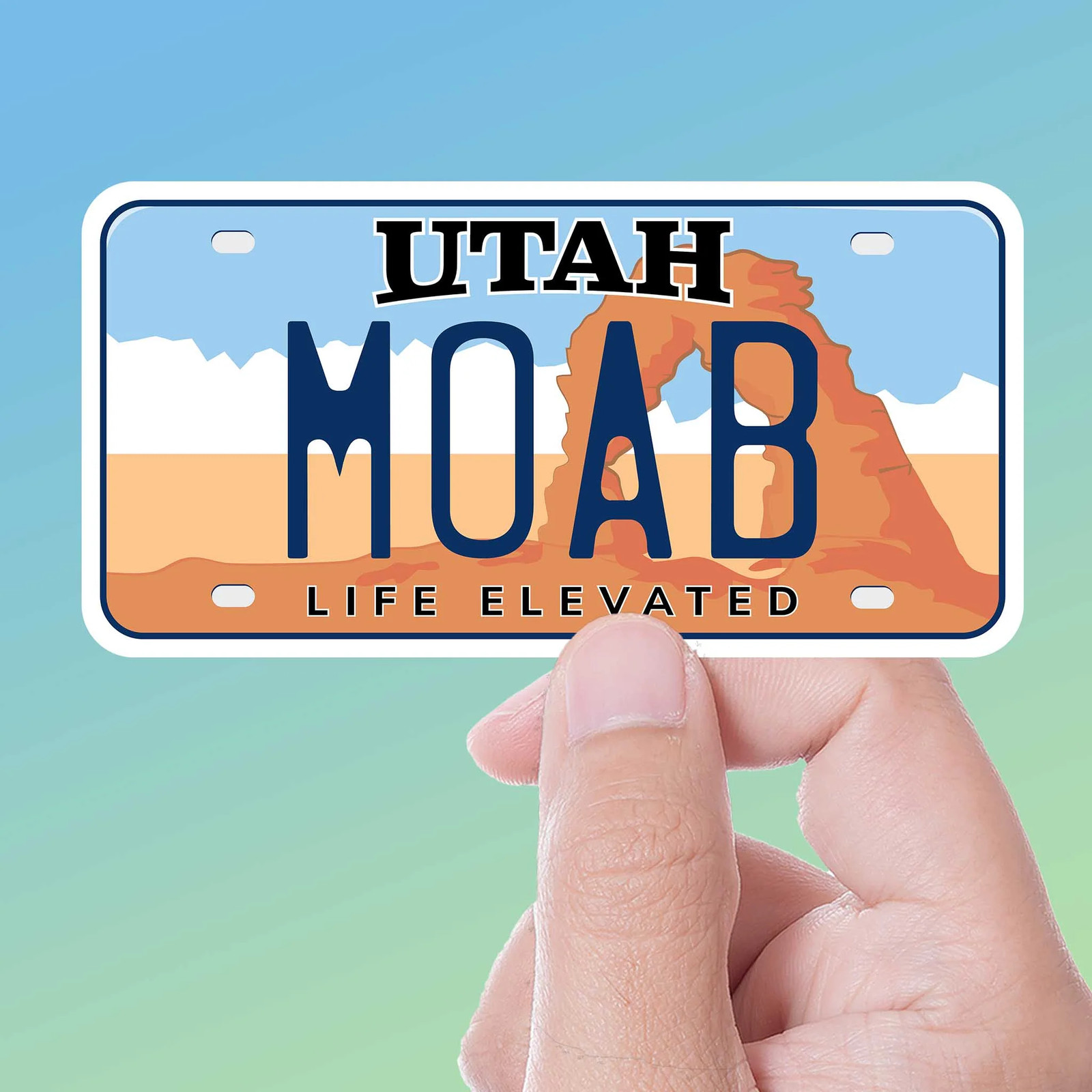 Moab Utah License Plate Sticker gallery