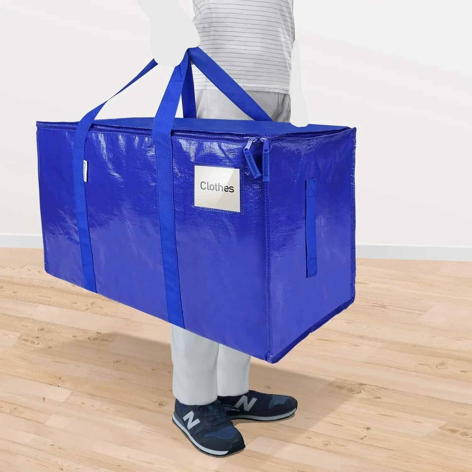 2 Pack Extra Large Moving Bags with Zippers & Carrying Handles, Heavy-Duty gallery