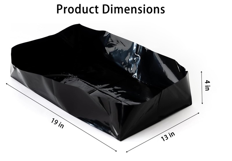 diatomiteco 5 Pack Monotub Liners, 19 inches x 13 x 4 inches, Black gallery