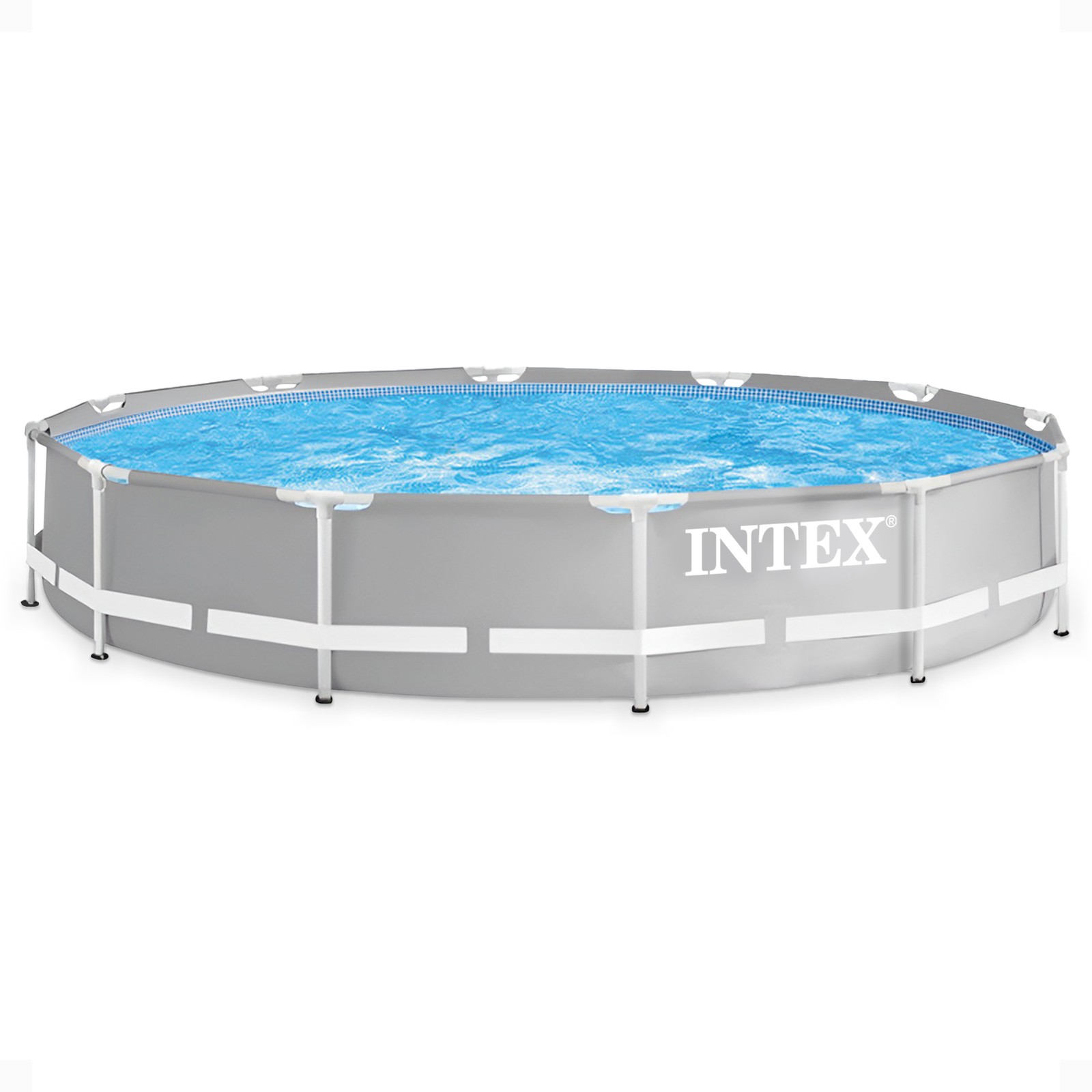 Intex 12 foot x 30 inch Prism Frame Round Above Ground Swimming Pool, (No Pump) gallery