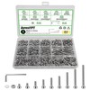 915Pcs M3 Screws Assortment, Hex M3x4/5/6/8/10/12/16/20/25-915Pcs, Silver gallery
