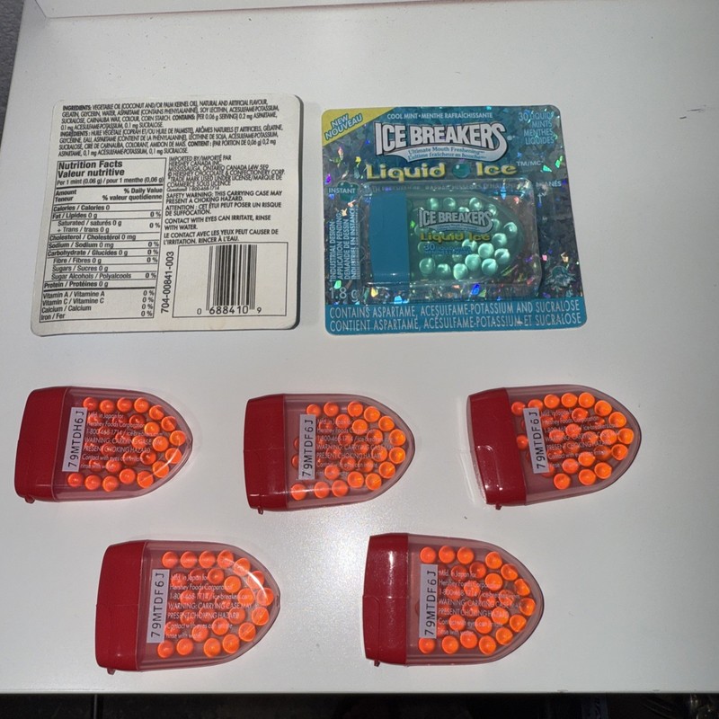 Ice Breakers Liquid Ice - Rare Mints!! STEAL!! 2 blue 5 red gallery