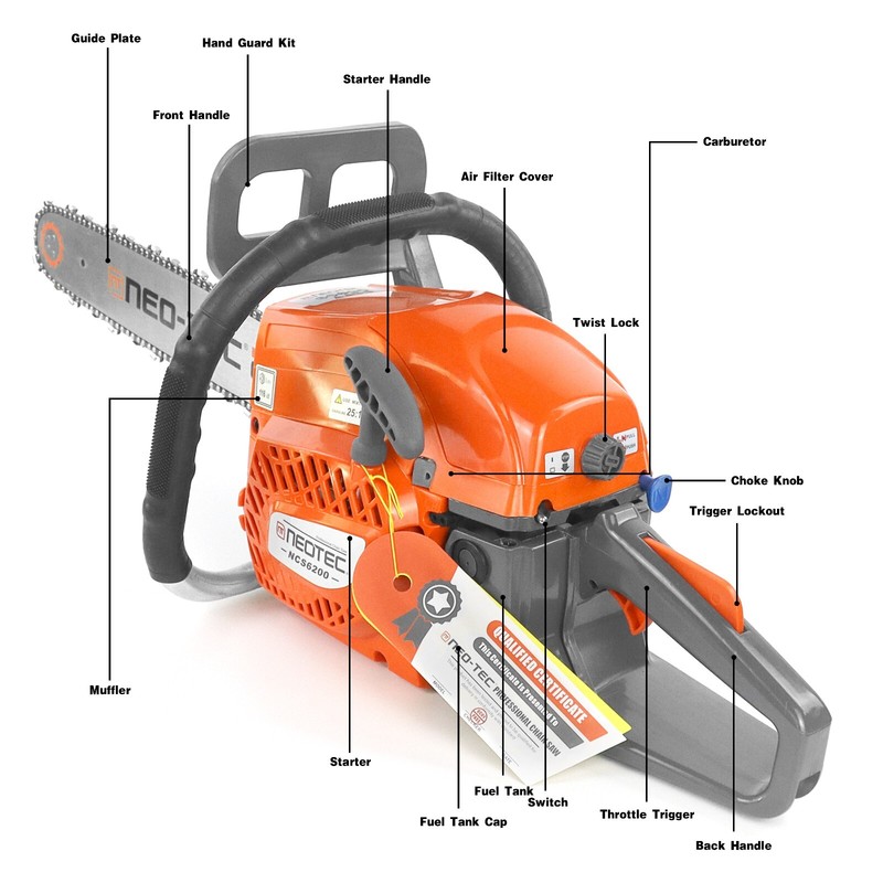 2-Stroke Gasoline Chainsaw 62 CC 20" Bar Power Engine Wood Cutting Gas Chain Saw gallery