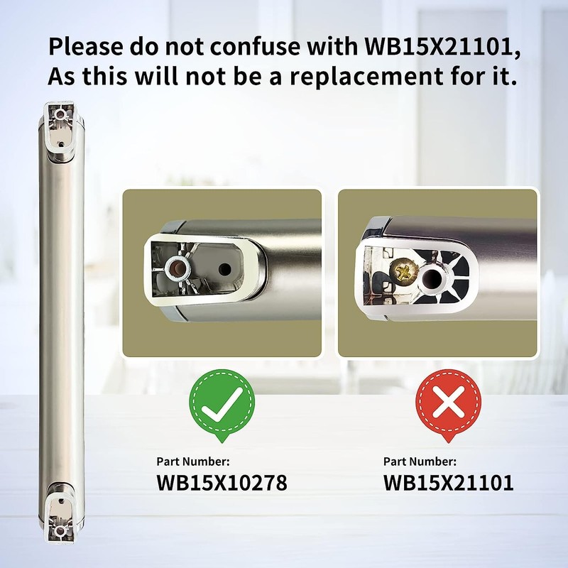 Handle Compatible with GE Microwave WB15X10278 gallery