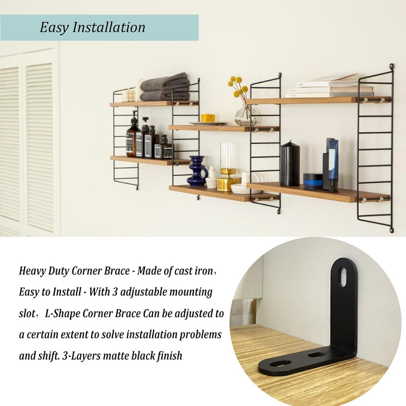 8 Pack Corner Brace with , 90 Degree Corner Fastener, L Shaped Corner Bracket, V gallery
