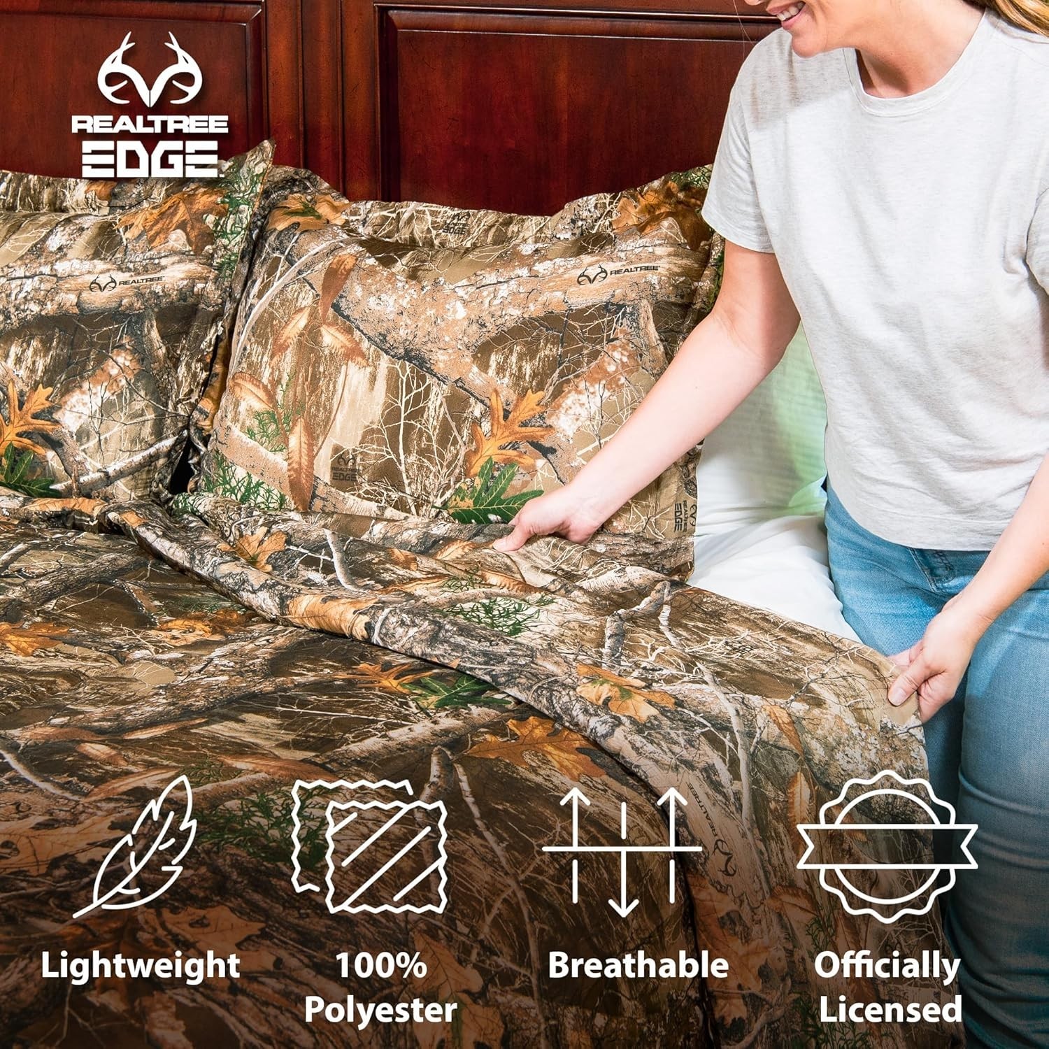 Realtree Size 1 Comforter and 1 Sham Set, Twin Set, Realtree Edge gallery