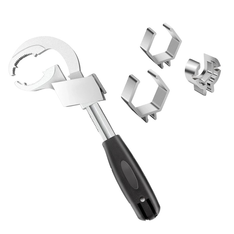 Multi-Function Adjustable Basin Wrench 27-80mm Range For Faucet Shower Repair gallery