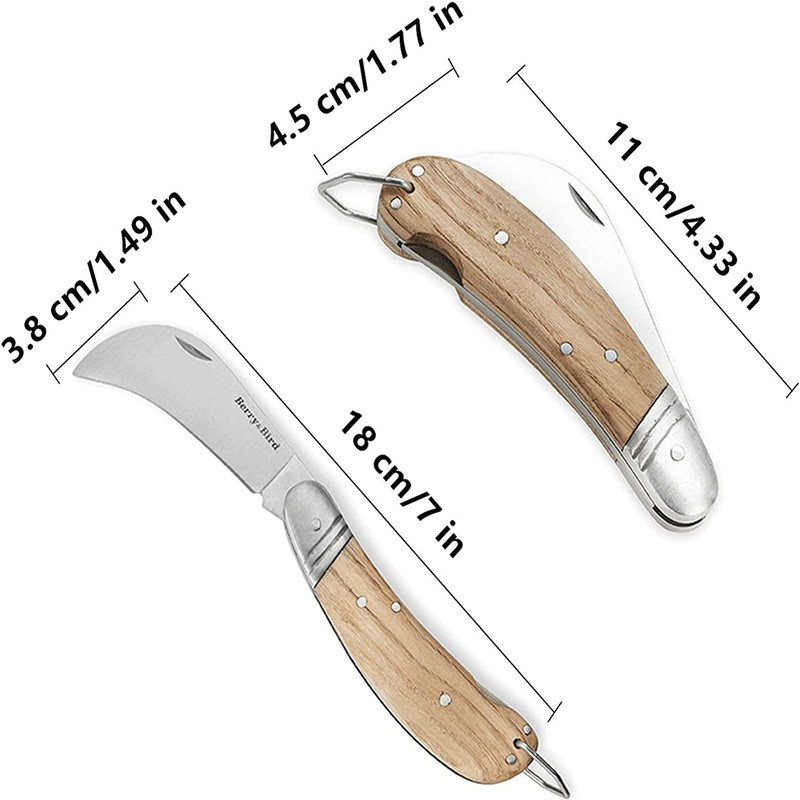 Berry&Bird Pruning Knife Folding Pocket Knife Garden Snips Garden Budding Knife gallery