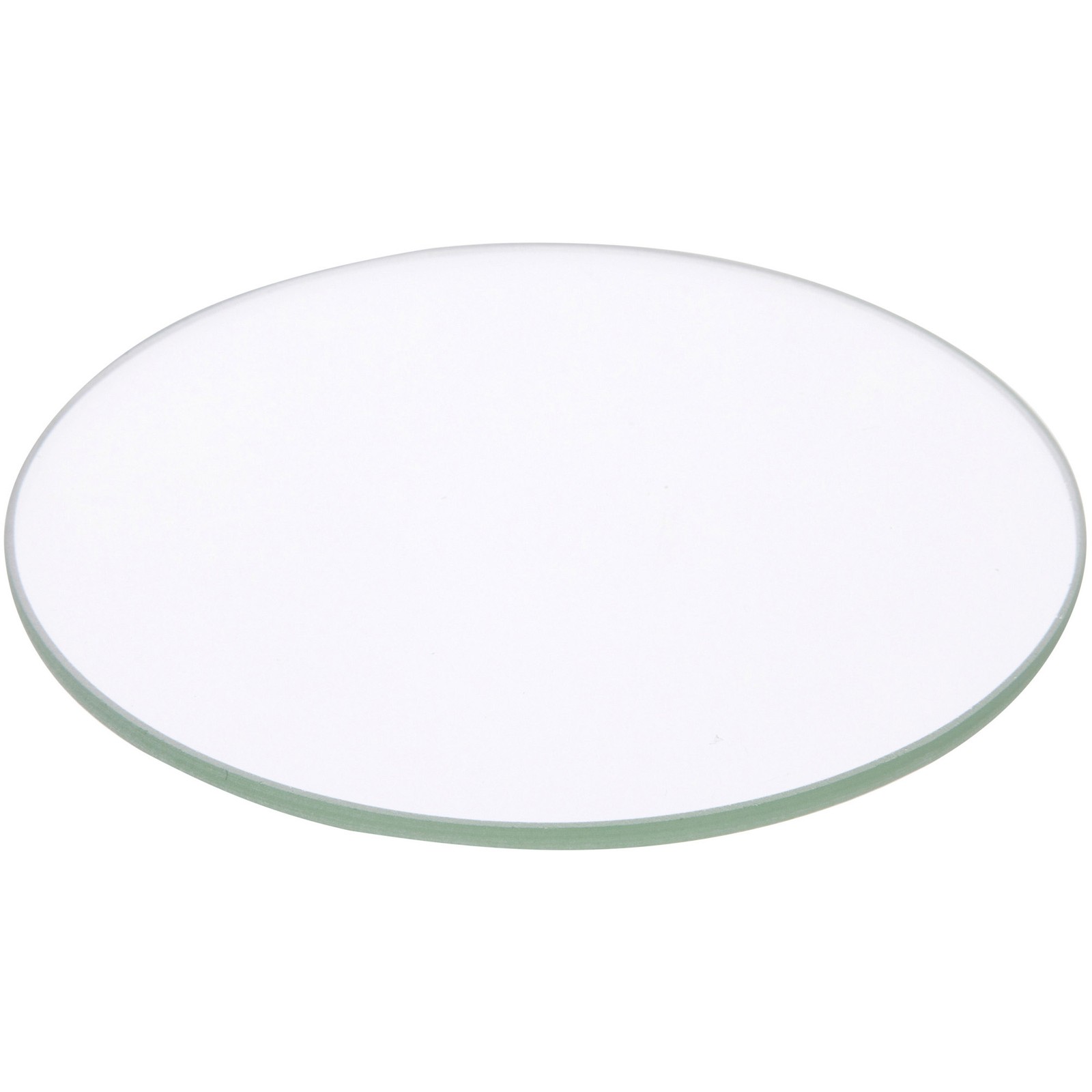 Plymor 3.5" Round, 3mm Thick Non-Beveled Clear Glass Circle gallery