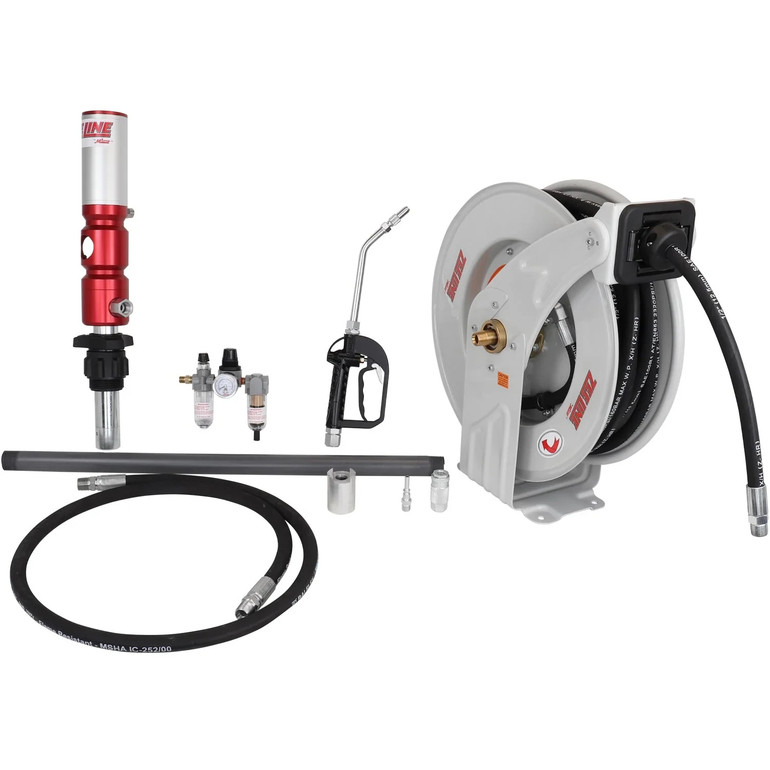 ZEELINE by Milton® 3:1 Premium Series Pump Kit 55-Gal w/reel & nozzle gallery