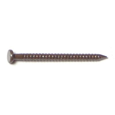 1" Walnut Brown Painted Steel Panel Flat Head Nails gallery