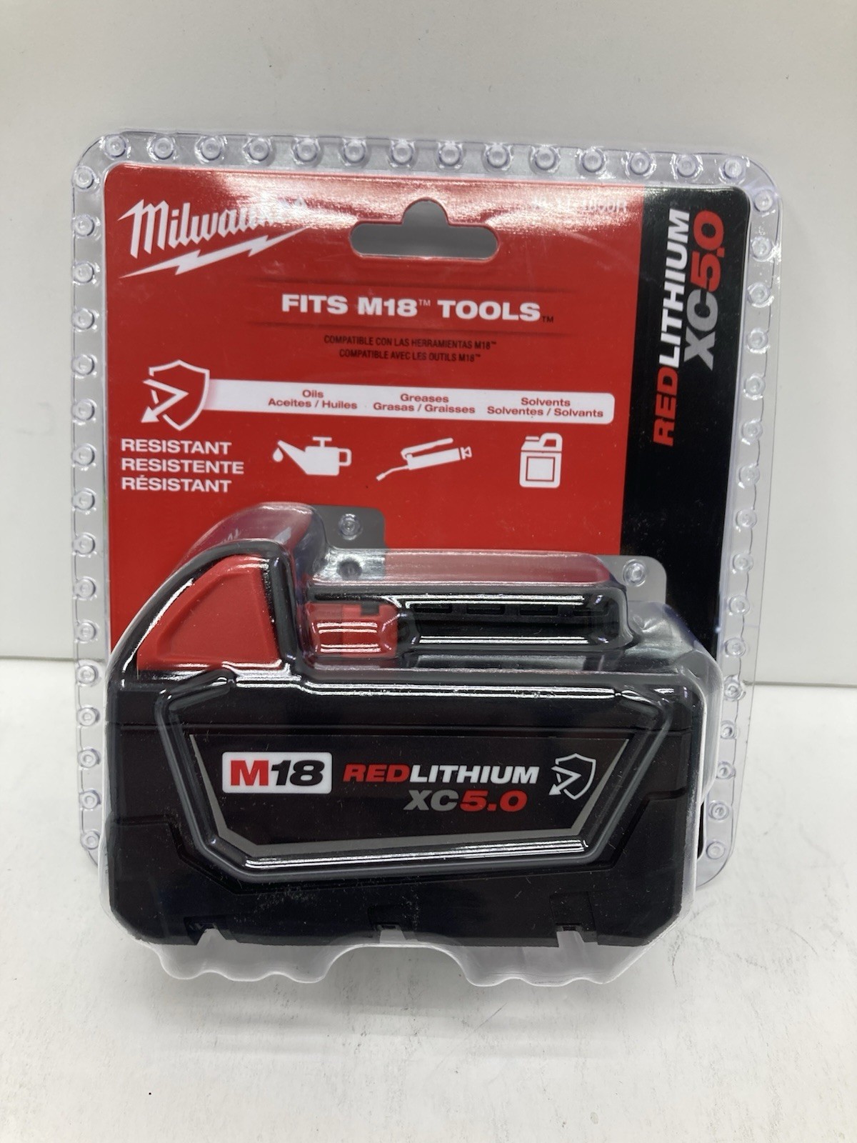 New Milwaukee 48-11-1850R M18 , 18V Red Lithium Xc 5.0 M18 gallery
