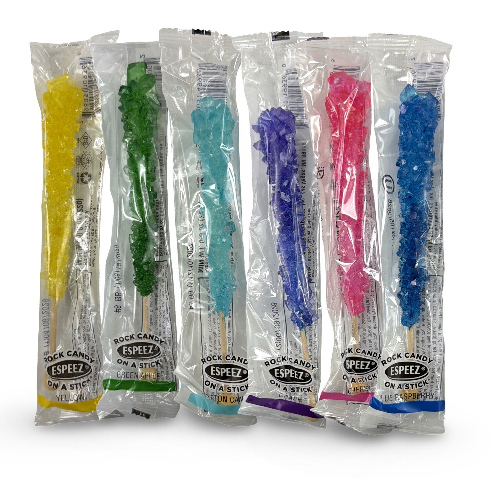 Colorful Rock Candy Sticks Lollipops, Made with Cane Sugar, Assorted colors | 6 gallery