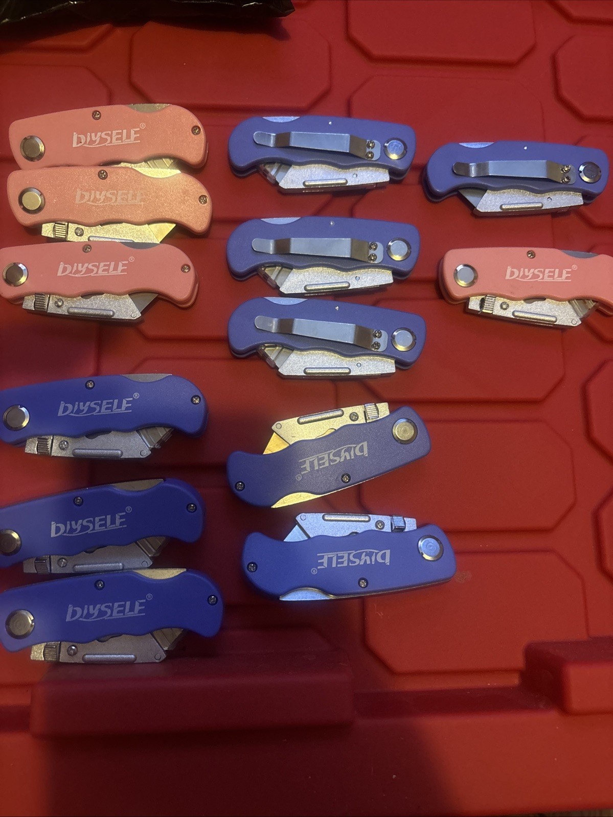 Folding Box Cutter (1-pack) Utility Pocket Knife Blade Work Push Button New gallery