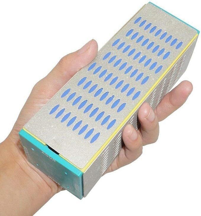 SATC 4Sided Whetstone Kitchen Knife Sharpener Sharpening Stone Diamond HoneBlock gallery